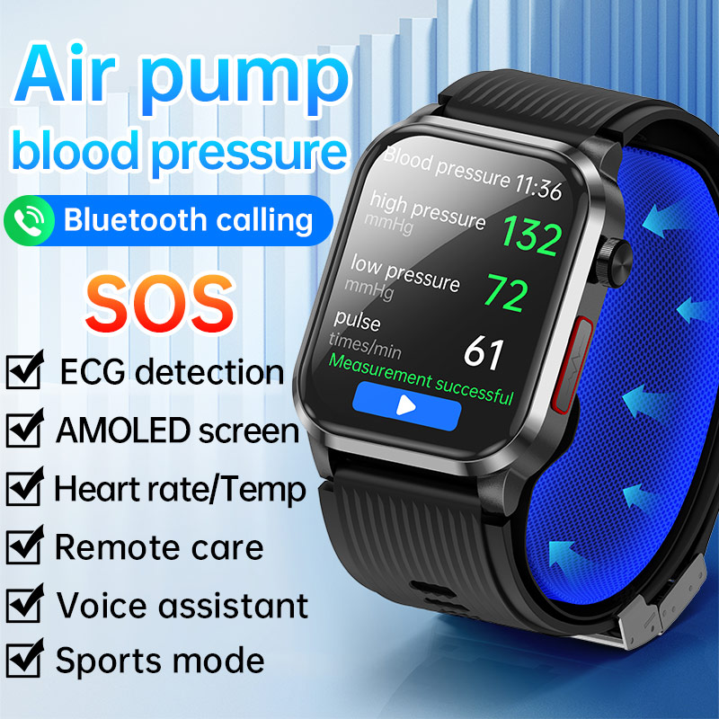 P300pro BT Call Air Pump Airba - Fall Detection Watch recension och pris