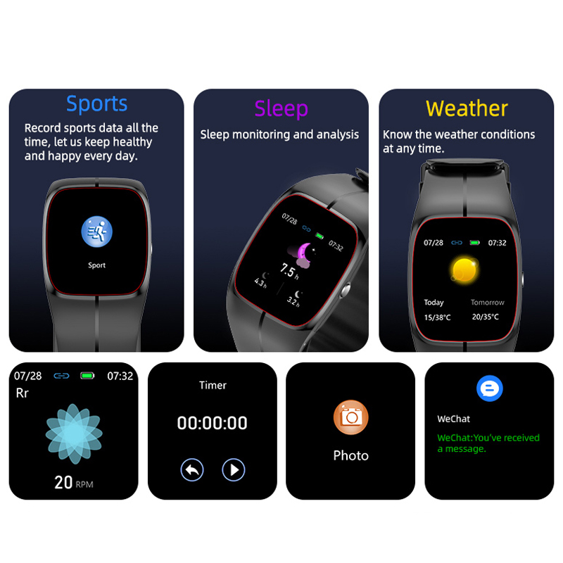 New Blood Pressure Blood Oxyge - Fall Detection Watch recension och pris