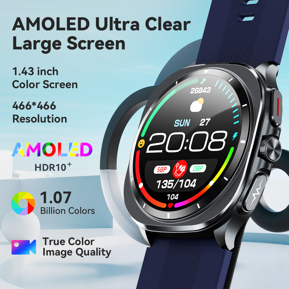 NOYAFA New ECG+PPG Blood Fat U - Fall Detection Watch recension och pris