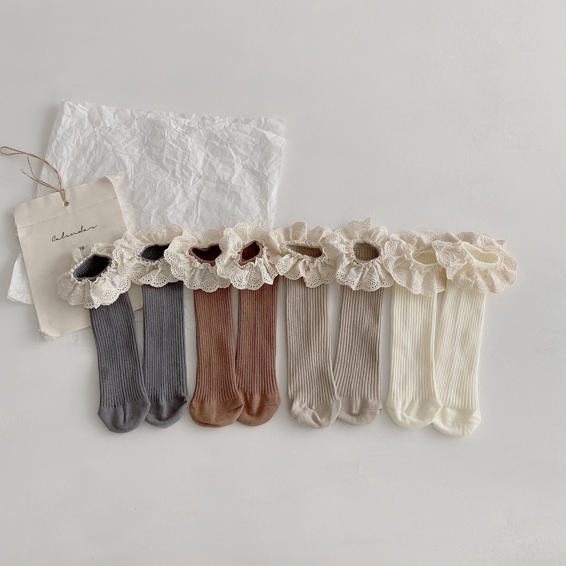 4 Pairs Fashion Baby Girls Ruf - Baby Sock Oximeter recension och pris