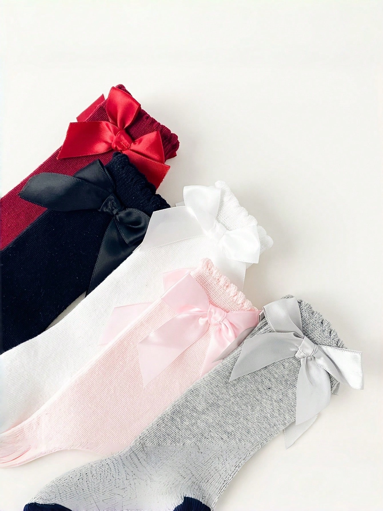 1/5 Pairs Baby Girls Bow Knee  - Baby Sock Oximeter recension och pris