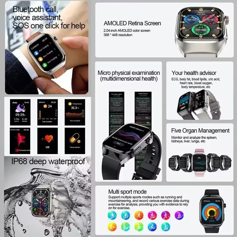 New Nursing Level Blood Pressu - Fall Detection Watch recension och pris