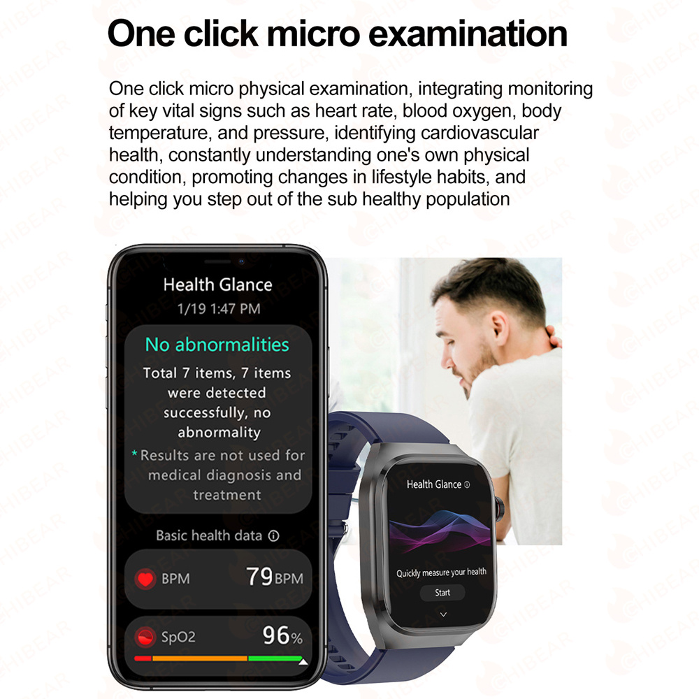 TK16 Smart Watch Men 2.04 Inch - Fall Detection Watch recension och pris