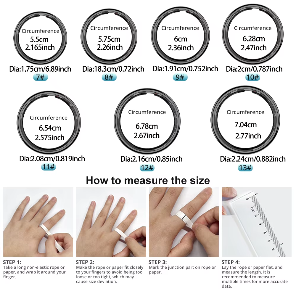 R09 Smart Ring Men Women with  - Temperature Ring Skin recension och pris